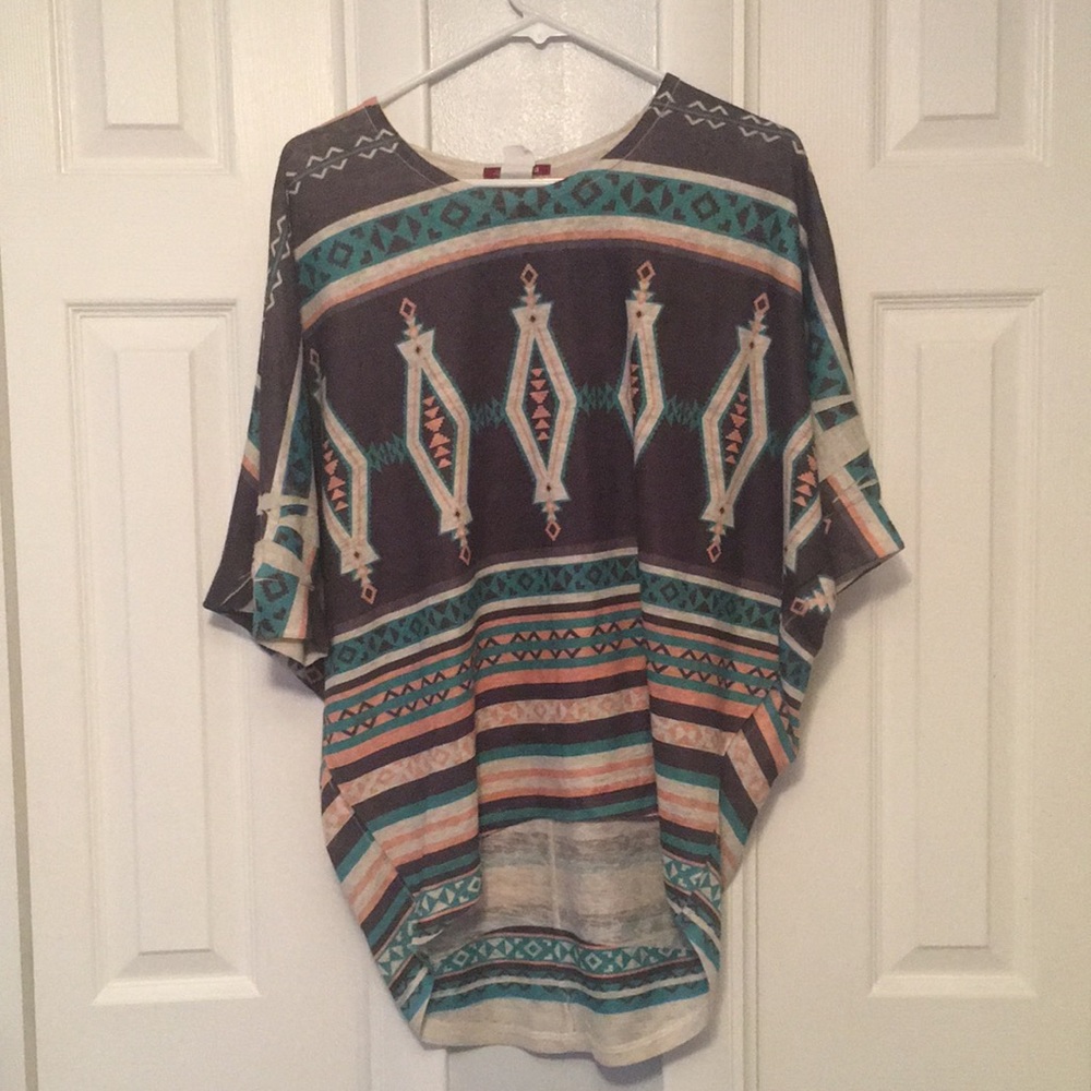 Tribal print top from Zumiez